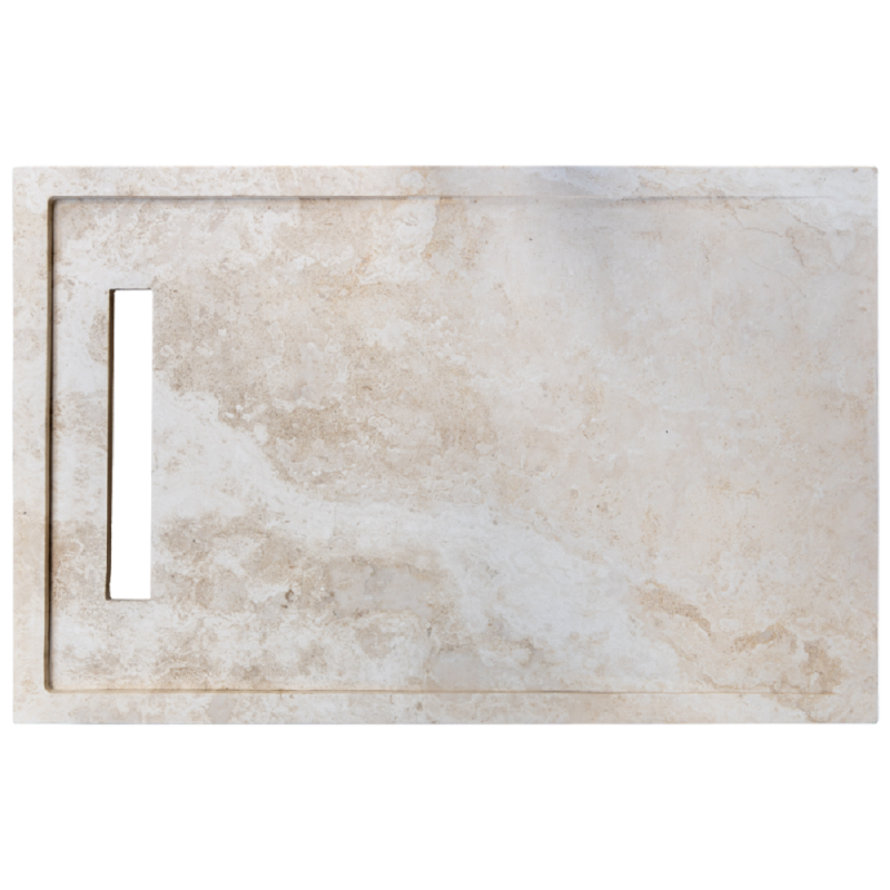 Receveur de douche caniveau travertin Light Mix 90x140x5cm