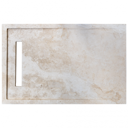 Receveur de douche caniveau travertin Light Mix 90x140x5cm