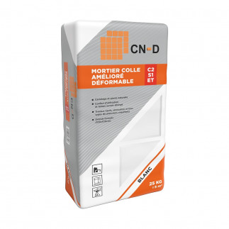 MORTIER-COLLE Déformable C2S1ET blanc - 25 kg