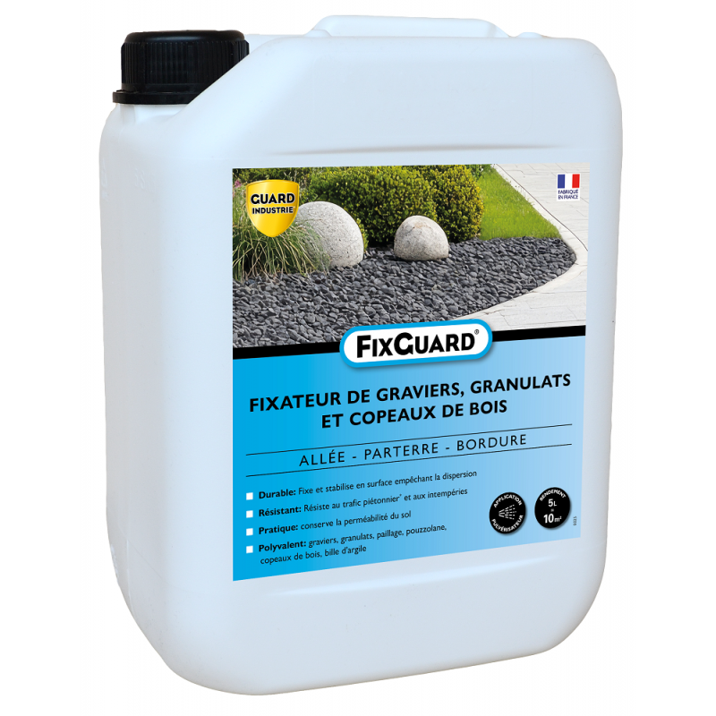FIXGUARD Fixateur de graviers, granulats et copeaux - 5L