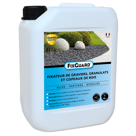 FIXGUARD Fixateur de graviers, granulats et copeaux - 5L