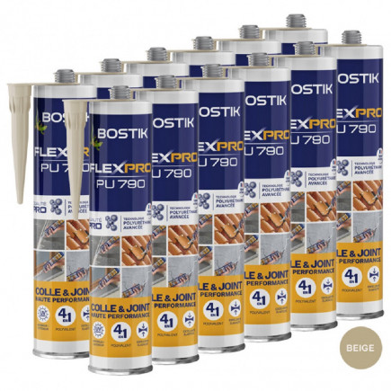Mastic beige multi-usages haute performance FLEXPRO PU790 - 300 ML