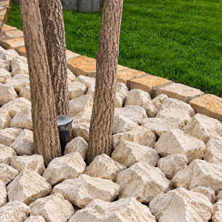 Galet Concassé Blanc-beige - 70/120mm