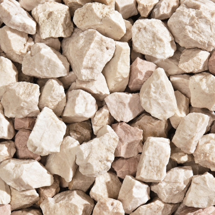 Galet Concassé BLANC/BEIGE - 50/70mm