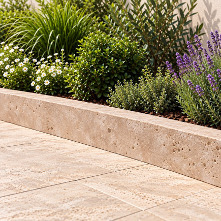Bordure pierre travertin CLASSIC MIX 50x20x5cm