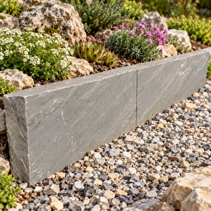 Bordure Grès Kandla Gris 100x20x6/8cm