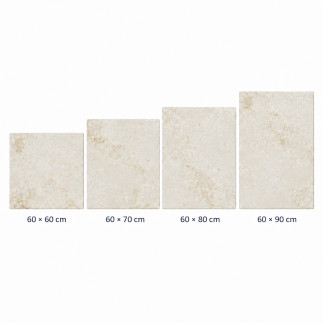 Carrelage en pierre ROYAL Beige sablé-brossé BLx60x1,8cm