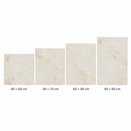 Carrelage en pierre ROYAL Beige sablé-brossé BLx60x1,8cm