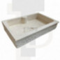 Evier Campagne travertin beige adoucie 90x60xH18cm