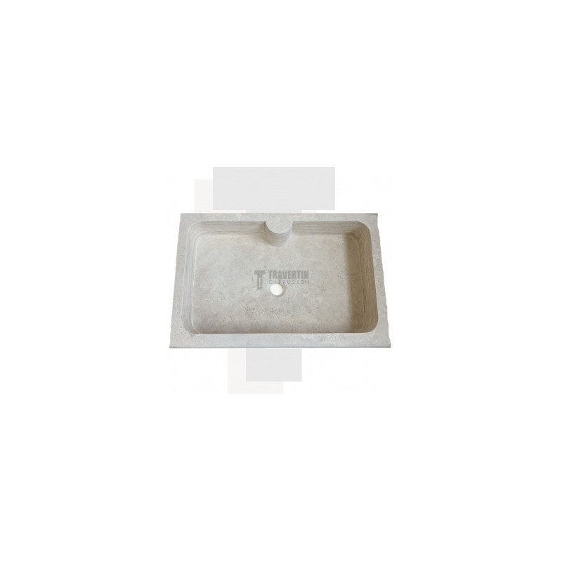 Evier Campagne travertin beige adoucie 90x60xH18cm
