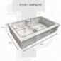 Evier Campagne travertin beige adoucie 90x60xH18cm
