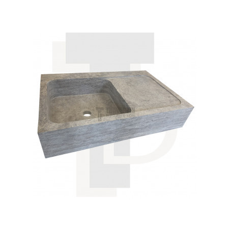 Evier Léo travertin silver adoucie 90x60xH18cm