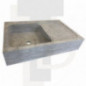 Evier Léo travertin silver adoucie 90x60xH18cm