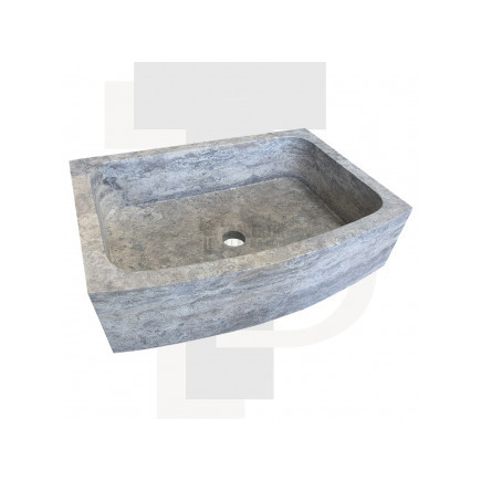 Evier Maxilly travertin silver adoucie 70x52xH18cm