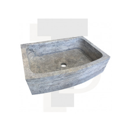 Evier Maxilly travertin silver adoucie 70x52xH18cm
