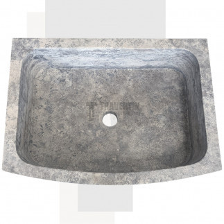 Evier Maxilly travertin silver adoucie 70x52xH18cm
