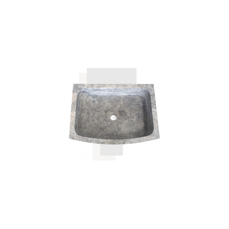 Evier Maxilly travertin silver adoucie 70x52xH18cm