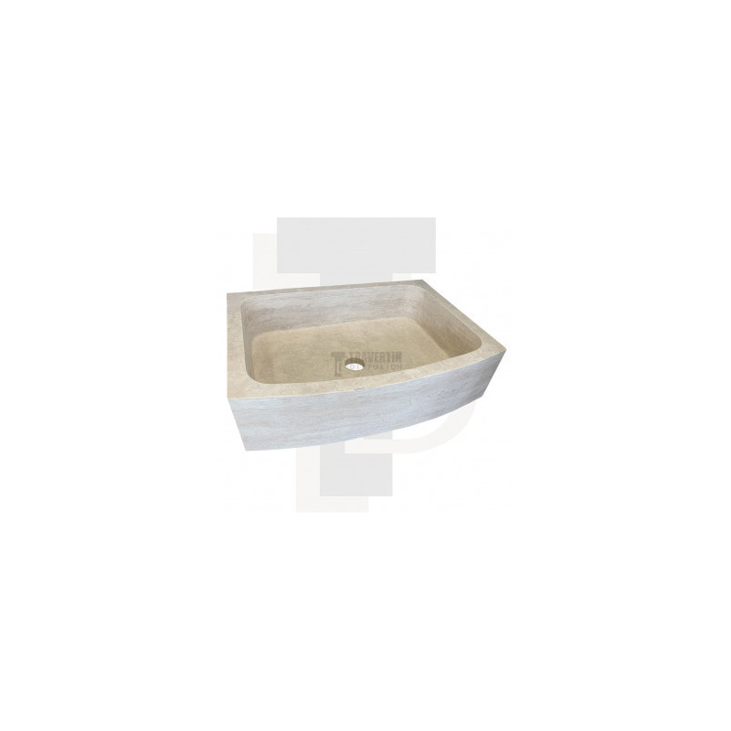 Evier Maxilly travertin beige adoucie 70x52xH18cm