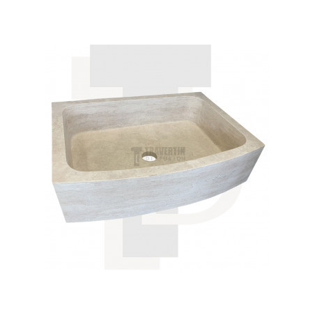 Evier Maxilly travertin beige adoucie 70x52xH18cm