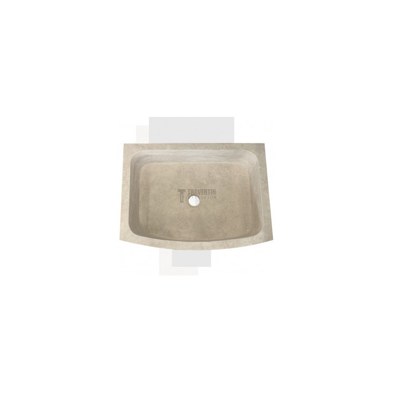 Evier Maxilly travertin beige adoucie 70x52xH18cm