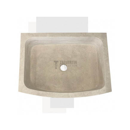 Evier Maxilly travertin beige adoucie 70x52xH18cm
