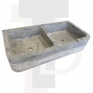 Evier Clovis travertin silver adoucie 90x45xH18cm