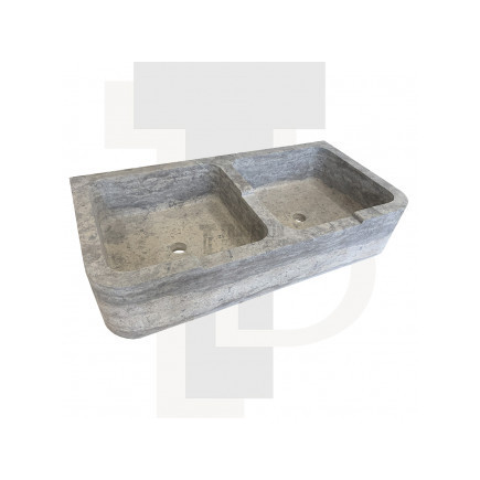 Evier Clovis travertin silver adoucie 90x45xH18cm