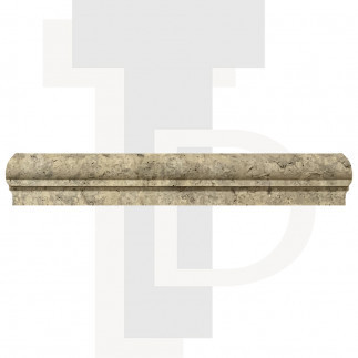 Corniche en pierre travertin GRIS 4,8x2,3x30,5cm