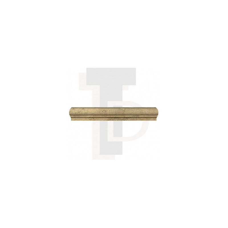 Corniche en pierre travertin SCABOS 4,8x2,3x30,5cm