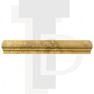 Corniche en pierre travertin JAUNE 4,8x2,3x30,5cm