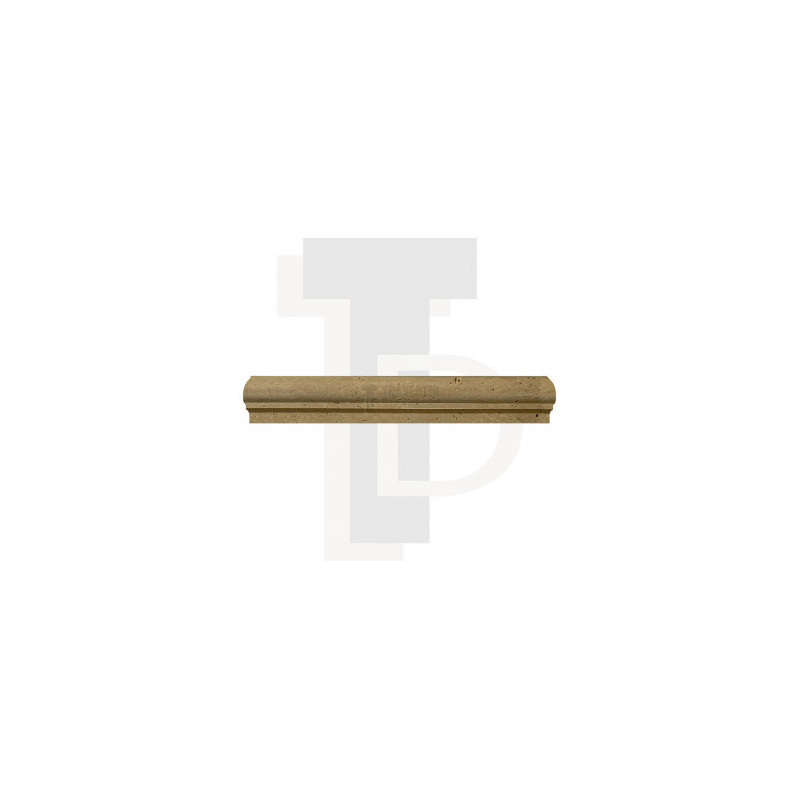 Corniche en pierre travertin NOISETTE 4,8x2,3x30,5cm