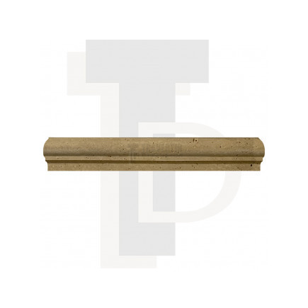 Corniche en pierre travertin NOISETTE 4,8x2,3x30,5cm