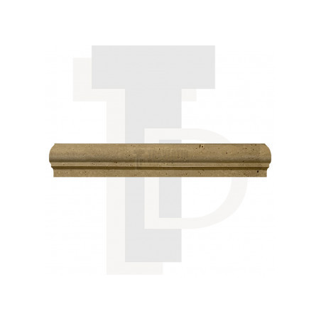 Corniche en pierre travertin NOISETTE 4,8x2,3x30,5cm