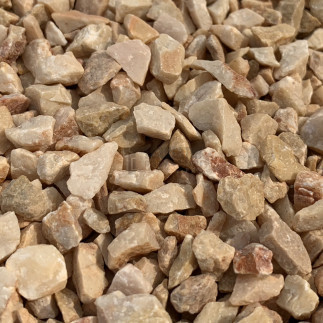 Galet Concassé marbre Rose de Valence - 6/10mm