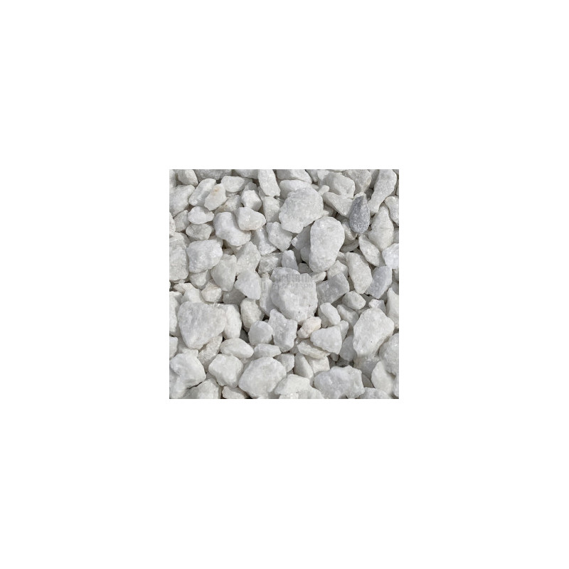 Galet Concassé marbre Blanc pur - 9/12mm