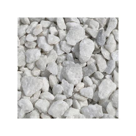 Galet Concassé marbre Blanc pur - 9/12mm