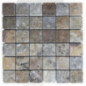 Mosaïque travertin Scabas - vieillie - 4,8x4,8x1cm - filet 30x30cm