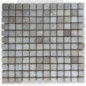 Mosaïque travertin Silver - vieillie - 2,3x2,3x1cm - filet 30x30cm