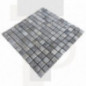 Mosaïque travertin Silver - vieillie - 2,3x2,3x1cm - filet 30x30cm