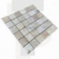 Mosaïque travertin Classic mix - vieillie - 4,8x4,8x1cm - filet 30x30cm