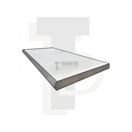 Margelle Grès Cérame droite arrondie 30x60x2cm