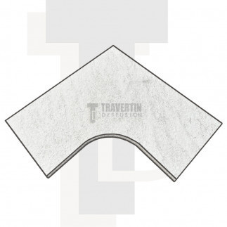Margelle Grès Cérame angle rentrant arrondi 30x60x2cm